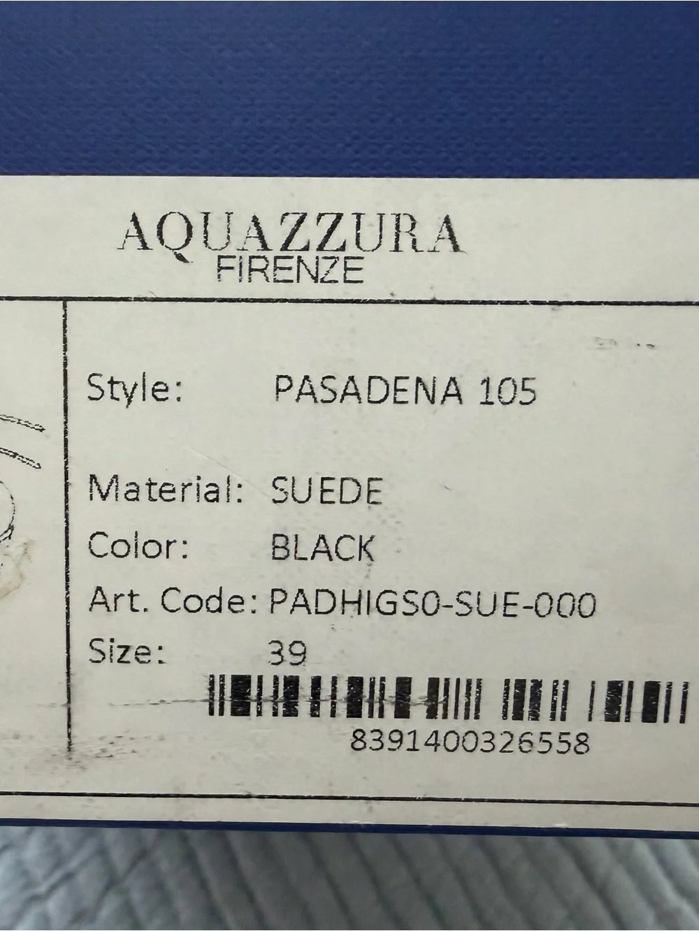 Aquazzura Black Suede Pasadena 105 Sandals Size 39